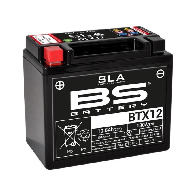 BATERÍA BS BATTERY SLA BTX12 (FA) | BATERÍA MOTO BS BATTERY