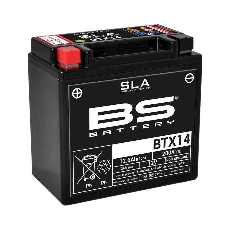 BATERÍA BS BATTERY SLA BTX14 (FA) | BATERÍA MOTO BS BATTERY
