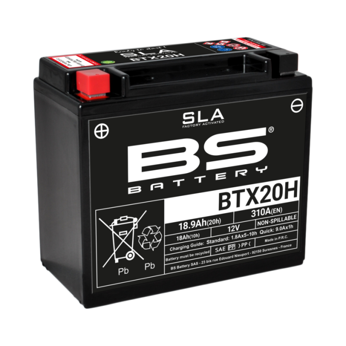 BATERÍA BS BATTERY SLA BTX20H (FA) | BATERÍA MOTO BS BATTERY