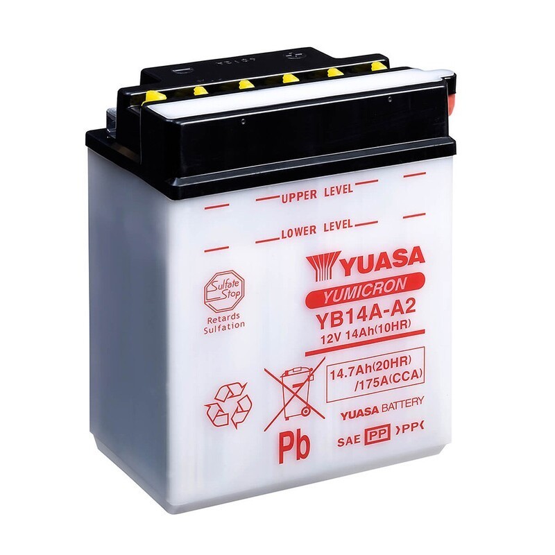 Batería Yuasa YB14A-A2 (CP) Combipack