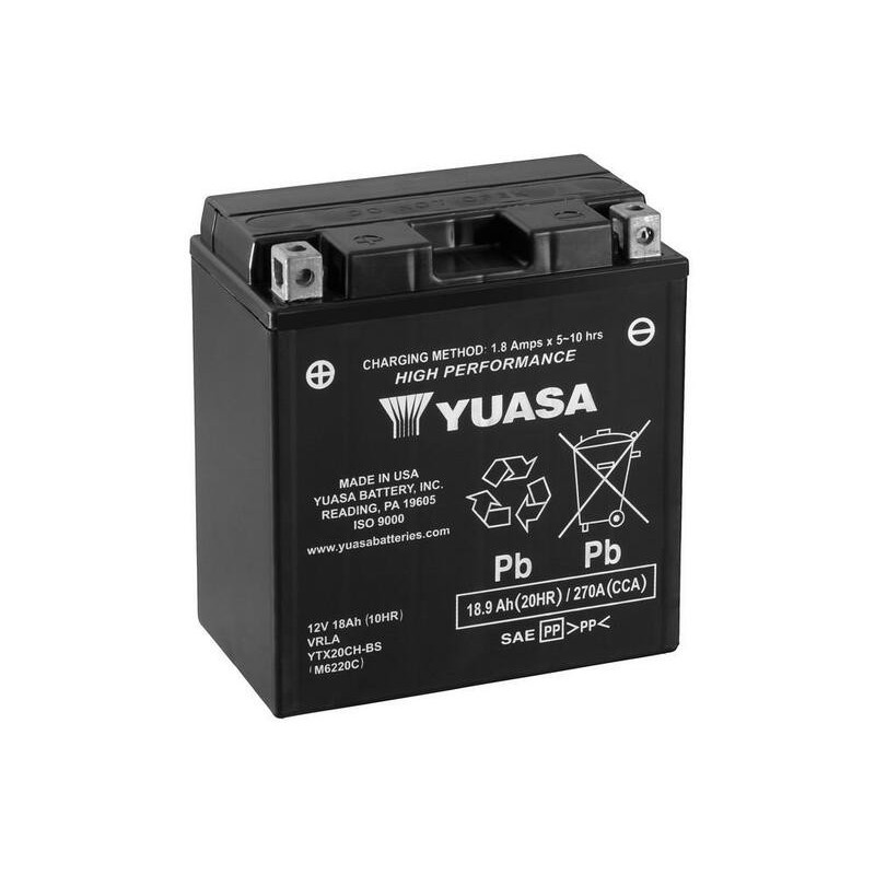 Batería Yuasa YTX20CH-BS Combipack