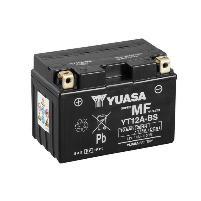 Batería Yuasa YT12A-BS Combipack