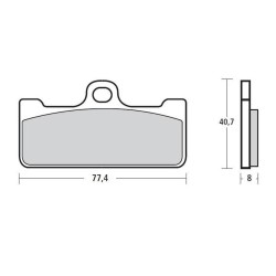 PASTILLAS BREMBO Z04 107A48603