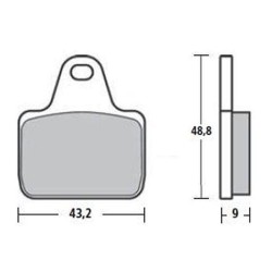 PASTILLAS BREMBO Z04 107A48604