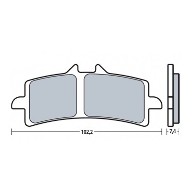 PASTILLAS BREMBO Z04 107A48639