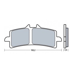 PASTILLAS BREMBO Z04 107A48639