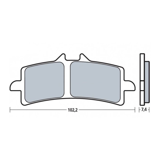 PASTILLAS BREMBO Z04 107A48639