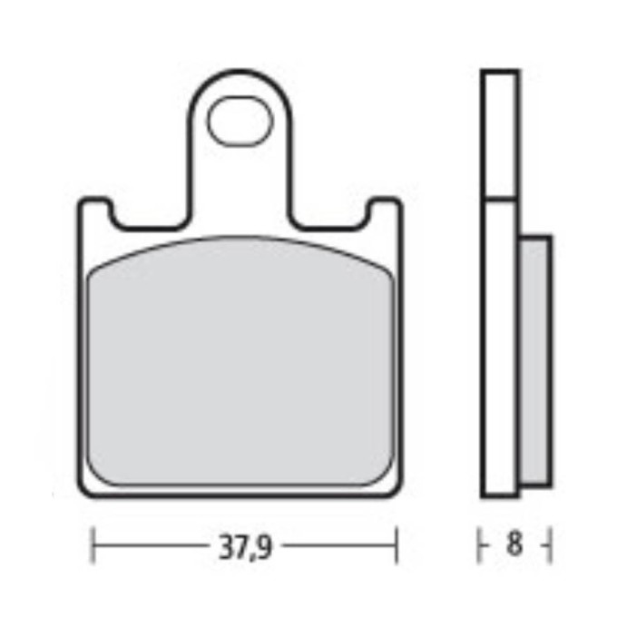 PASTILLAS BREMBO Z04 107A48650