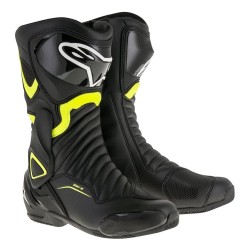 BOTAS ALPINESTARS SMX-6 v2 NEGRO / AMARILLO FLÚOR TALLA 41 / 42 