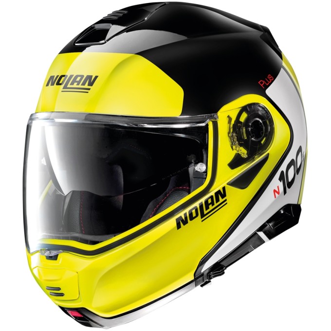 CASCO MODULAR N100.5 PLUS DISTINCTIVE BLANCO / NEGRO / AMARILLO