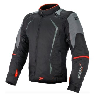 CHAQUETA CORDURA SEVENTY DEGREES SD-JR47 RACING NEGRO / ROJO
