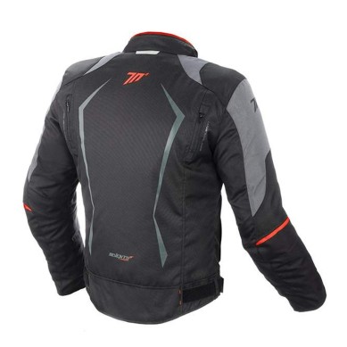 CHAQUETA CORDURA SEVENTY DEGREES SD-JR47 RACING NEGRO / ROJO