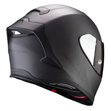 CASCO-SCORPION-EXO-R1-CARBON-AIR-SOLID-MATT-NEGRO-DETRAS