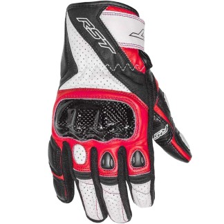 GUANTE RST STUNT III CE BLANCO/NEGRO/ROJO