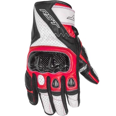 GUANTE RST STUNT III CE BLANCO/NEGRO/ROJO