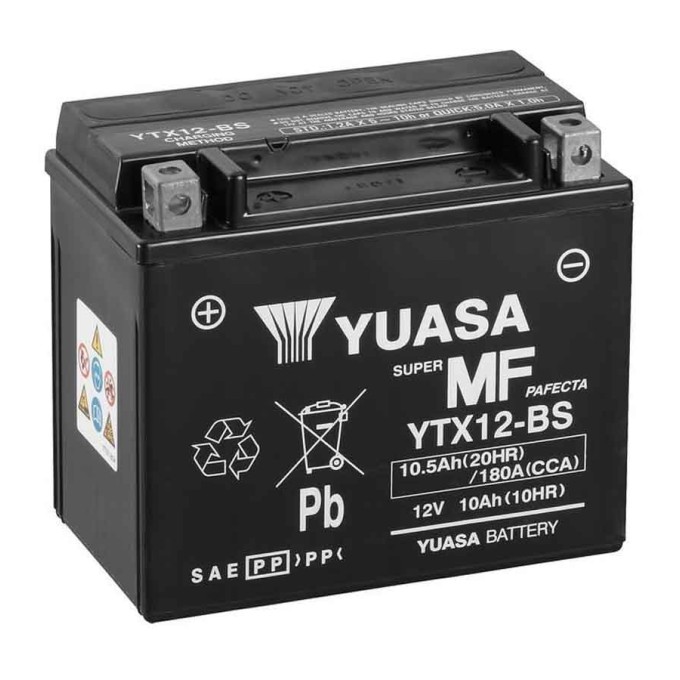 BATERIA YUASA  YTX12-BS (CP)