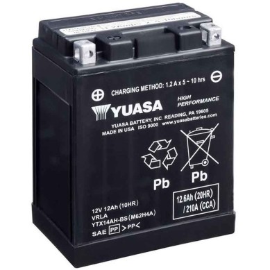 BATERIA YUASA YTX14AH-BS (CP)