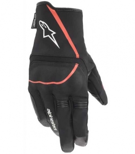 GUANTES ALPINESTARS SYNCRO V2 DRYSTAR NEGRO / ROJO FLÚOR
