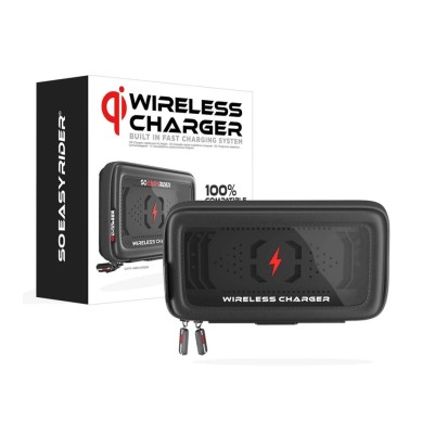 KIT DE FIJACIÓN + FUNDA MÓVIL  SO EASY RIDERS QI NAKED ST RACING STORE