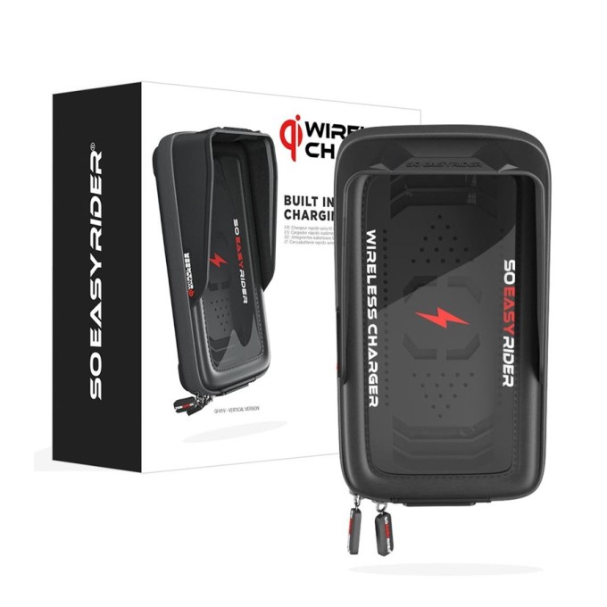 KIT DE FIJACIÓN + FUNDA MÓVIL SO EASY RIDERS QI VERTICAL ST RACING STORE