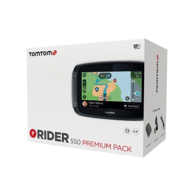 NAVEGADOR DE MOTO TOM TOM RIDER 550 WORLD PREMIUM PACK ST RACING STORE