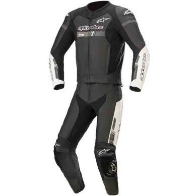 MONO DE PIEL 2 PIEZAS ALPINESTARS GP FORCE CHASER NEGRO / BLANCO