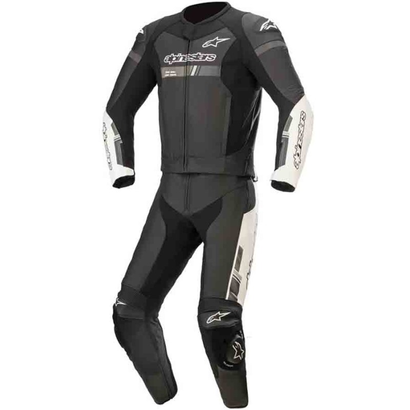 MONO DE PIEL 2 PIEZAS ALPINESTARS GP FORCE CHASER NEGRO / BLANCO