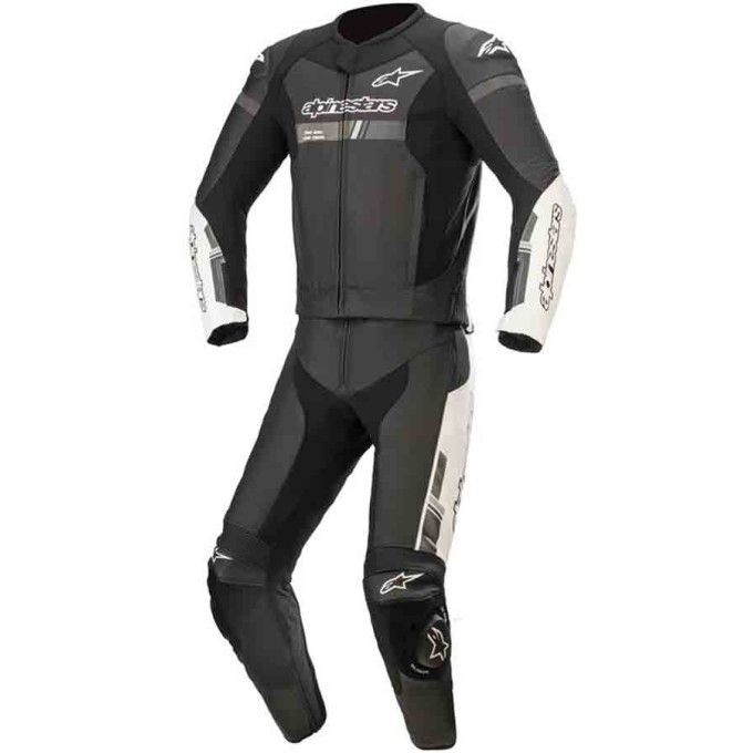 MONO DE PIEL 2 PIEZAS ALPINESTARS GP FORCE CHASER NEGRO / BLANCO