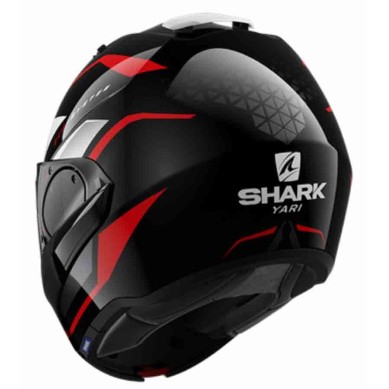 CASCO MODULAR SHARK EVO-ES YARI NEGRO / ROJO / BLANCO