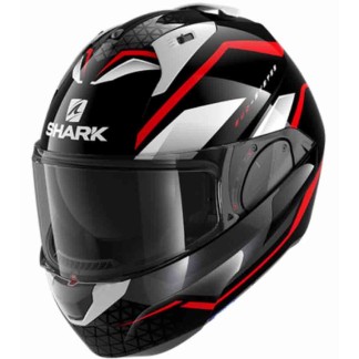 CASCO MODULAR SHARK EVO-ES YARI NEGRO / ROJO / BLANCO