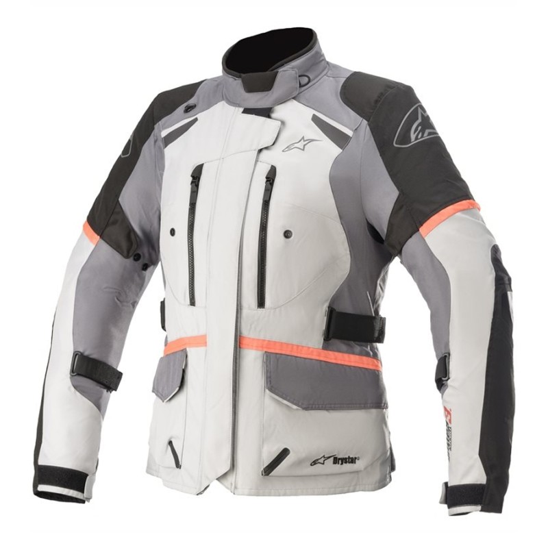 CHAQUETA ALPINESTARS MUJER ANDES V3 DRYSTAR GRIS / CORAL