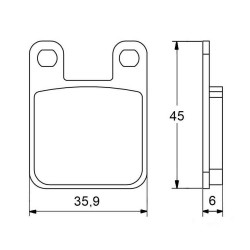 PASTILLA FRENOS ACCOSSATO AGPA18 st raicng store