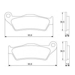 PASTILLA FRENOS ACCOSSATO AGPA29 ST RACING STORE
