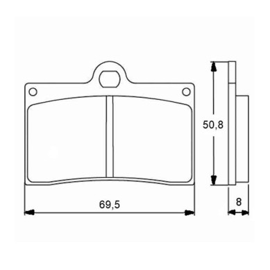 PASTILLA FRENOS ACCOSSATO AGPA32 ST RACINGS TORE