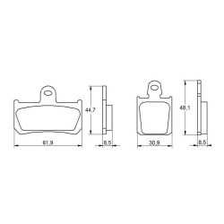 PASTILLA FRENOS ACCOSSATO AGPA36 ST RACING STORE