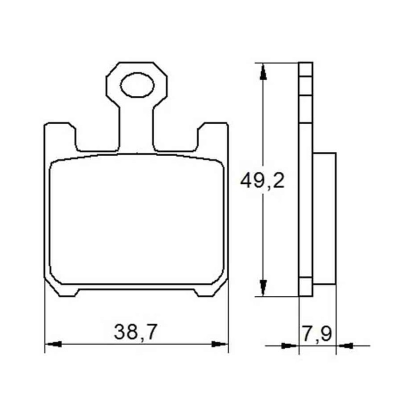 PASTILLA FRENOS ACCOSSATO AGPA37 ST RACINGS TORE