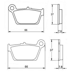 PASTILLA FRENOS ACCOSSATO AGPP38 ST RACING STORE