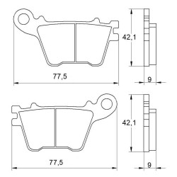 PASTILLA FRENOS ACCOSSATO AGPP39 ST RACING STORE