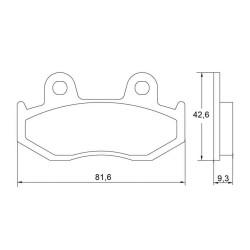 PASTILLA FRENOS ACCOSSATO AGPA40 ST RACING STORE