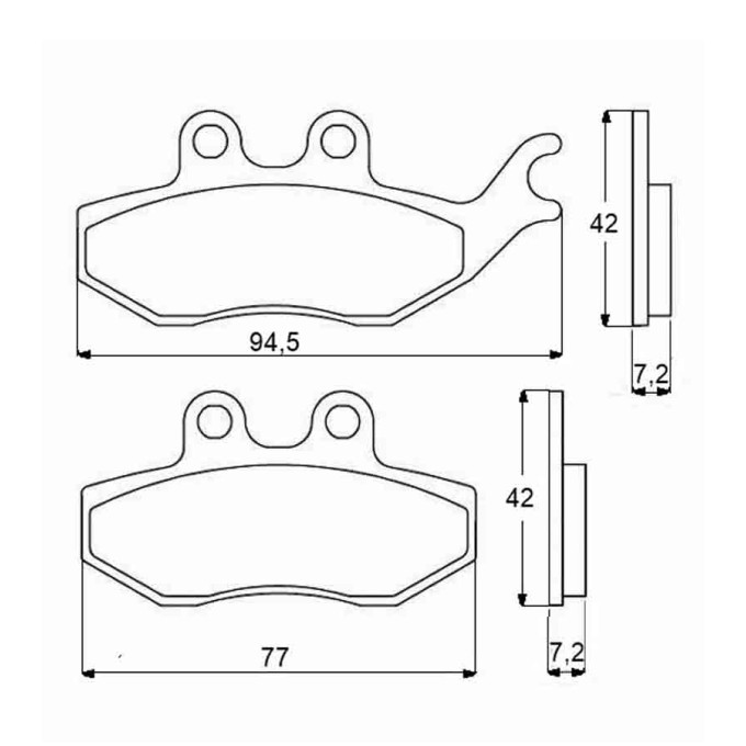 PASTILLA FRENOS ACCOSSATO AGPA48 st racings tore