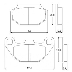 PASTILLA FRENOS ACCOSSATO AGPA50 st raicng store