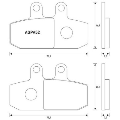 PASTILLA FRENOS ACCOSSATO AGPA52 st  racing store