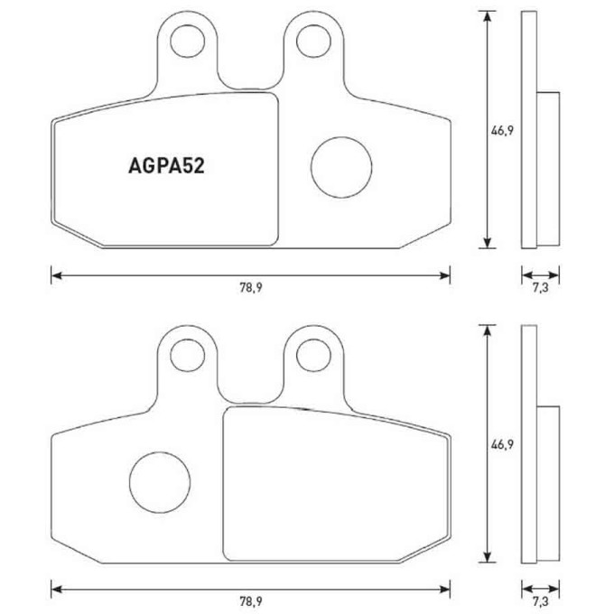 PASTILLA FRENOS ACCOSSATO AGPA52 st  racing store