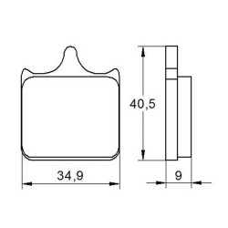 PASTILLA FRENOS ACCOSSATO AGPA55 st racing store