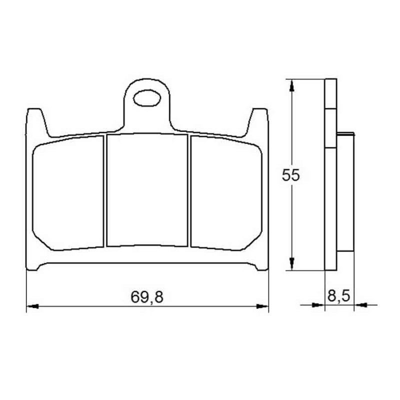 PASTILLA FRENOS ACCOSSATO AGPA58 ST RACING STORE