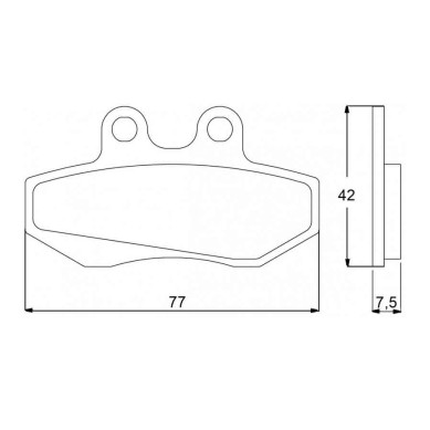 PASTILLA FRENOS ACCOSSATO AGPA70 ST RACING STORE