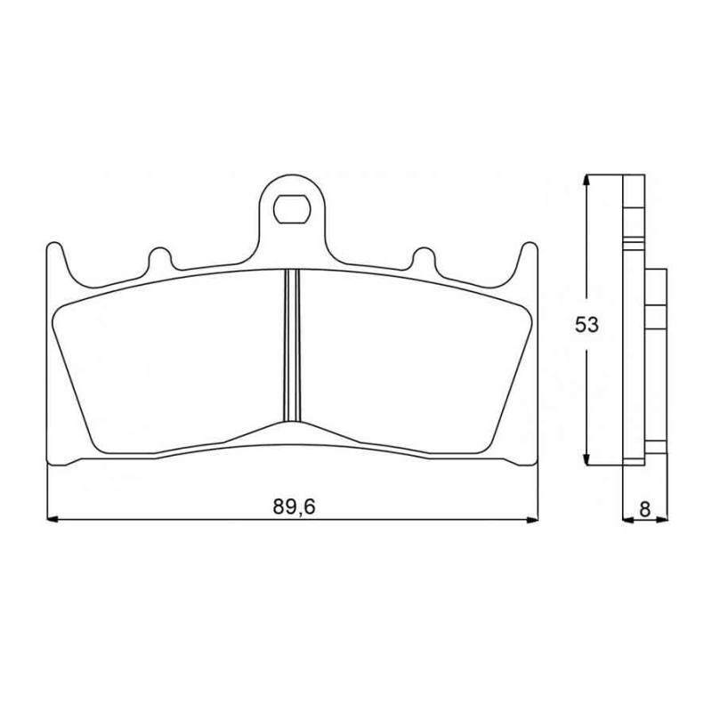 PASTILLA FRENOS ACCOSSATO AGPA73 ST RAICNG STORE ST RACING STORE