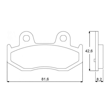 PASTILLA FRENOS ACCOSSATO AGPP73 ST RACING STORE