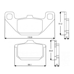 PASTILLA FRENOS ACCOSSATO AGPA74 ST RAICNG STORE