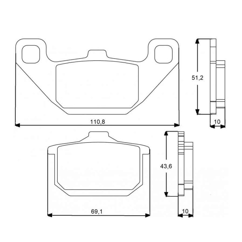 PASTILLA FRENOS ACCOSSATO AGPA74 ST RAICNG STORE